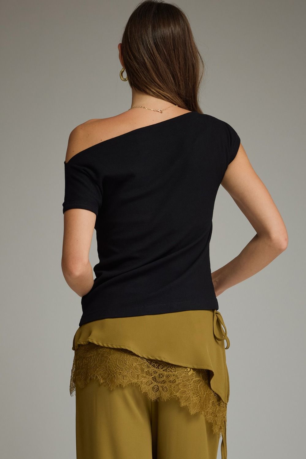 Black Off Shoulder Top