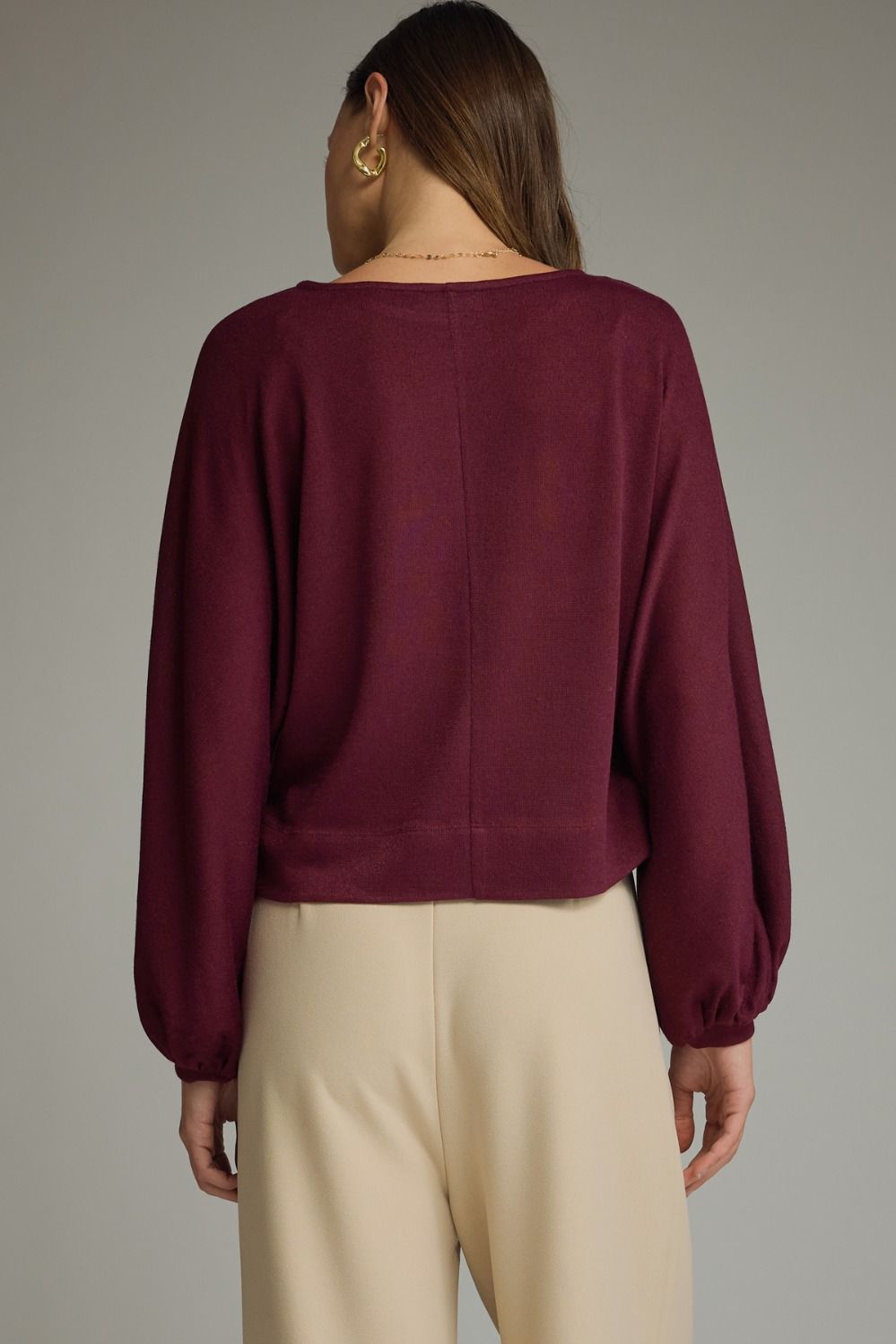Burgundy Boat Neck