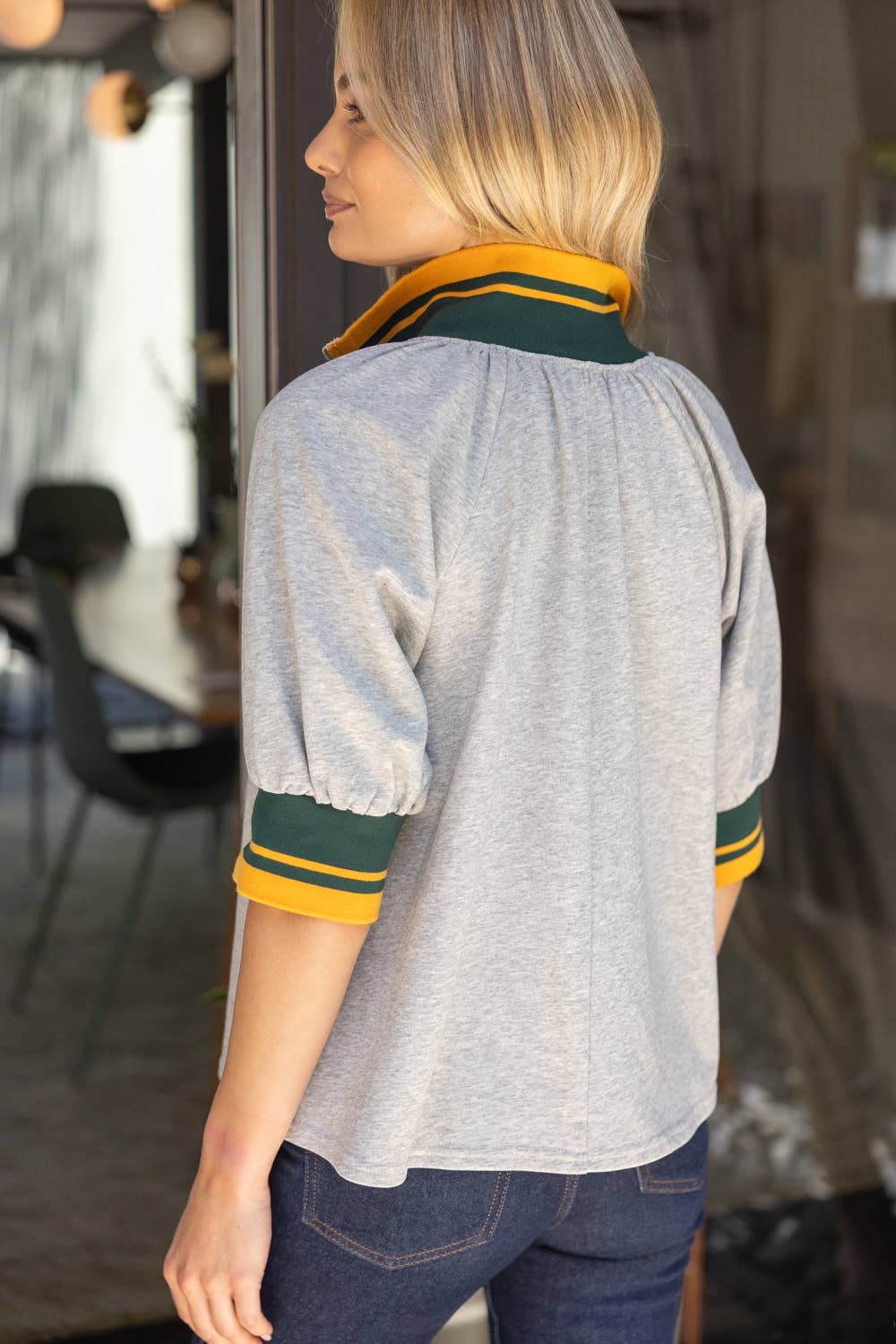 Quarter Zip Striped