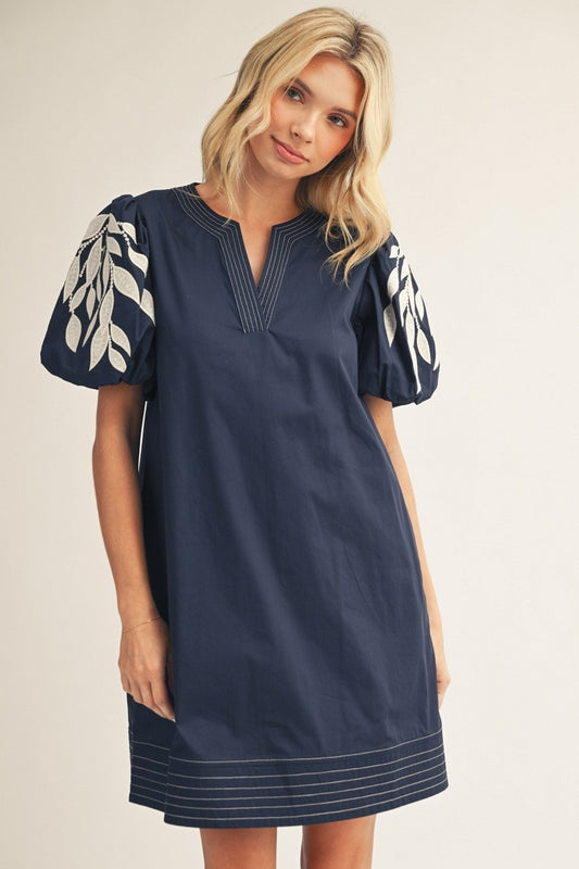 Navy Nancy Shift Dress