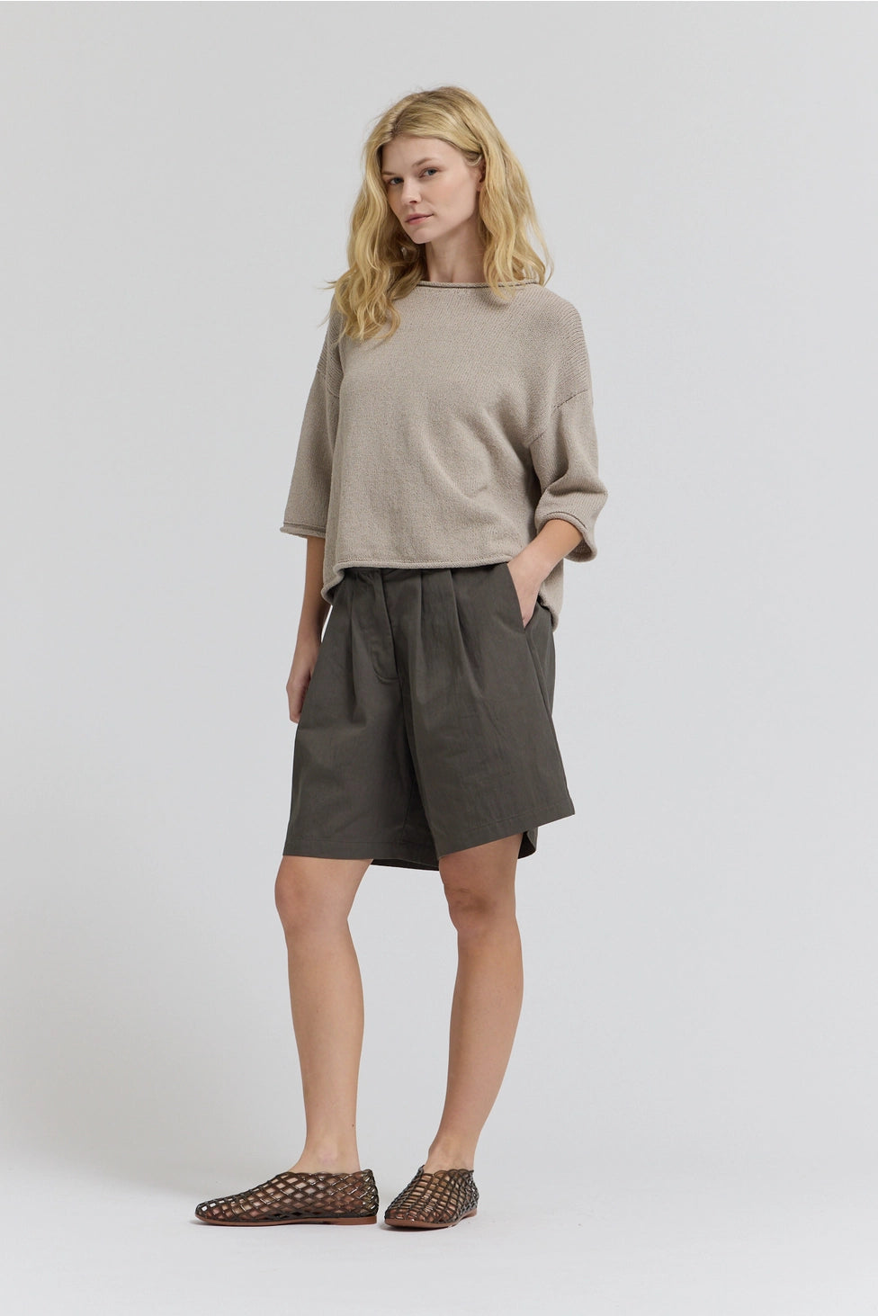 Rolled Edge Sweater