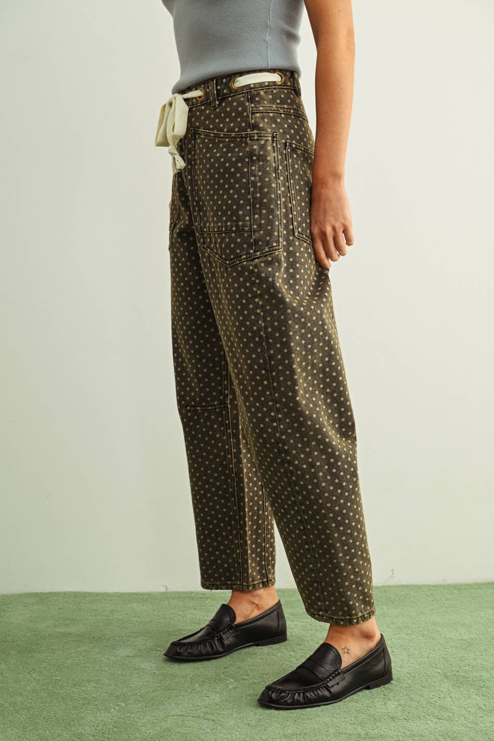 POLKA DOT PANTS W/ BELT