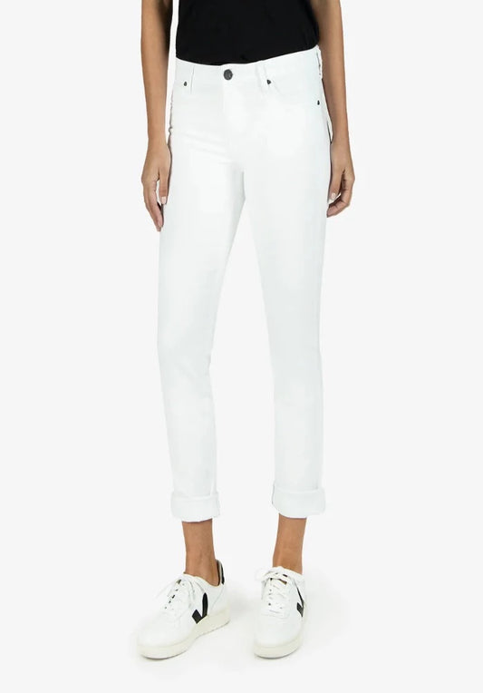KUT Mid Rise Catherine Boyfriend (Optic White)