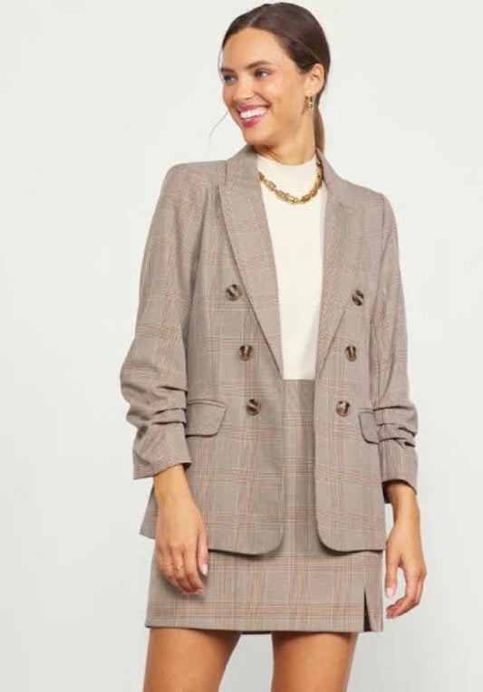 Sally Plaid Blazer