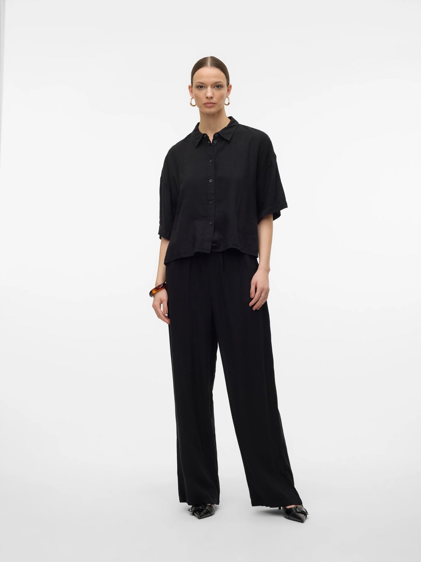 Vero Moda Black Linen