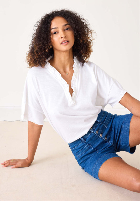 Amelia Ruffle Tee