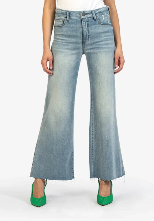 KUT Meg High Rise Fab Ab Wide Leg