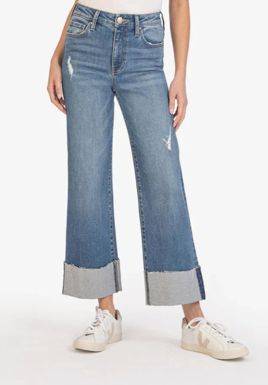 Meg High Rise Fab Ab Wide Leg (Burset Wash)