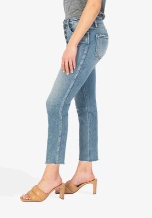 KUT Rachael High Rise Fab Ab Mom Jean (Imagined Wash)