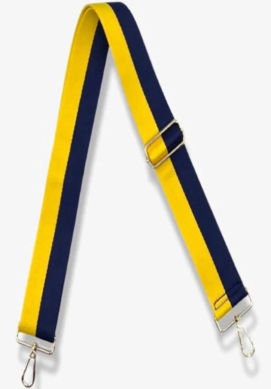 Maize and Blue/Gold Ahdorned Bag Straps