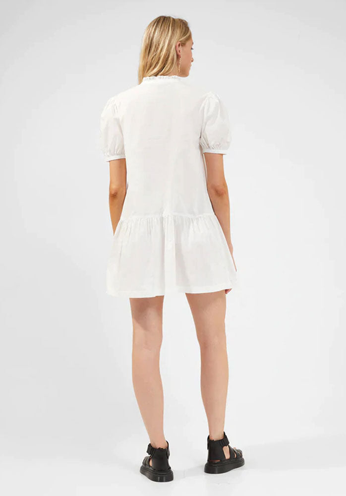 french connection poplin dress summer white back shop margos and co
