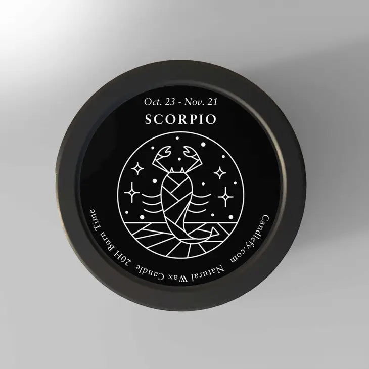 Candlefy Scorpio Zodiac Mini Candle